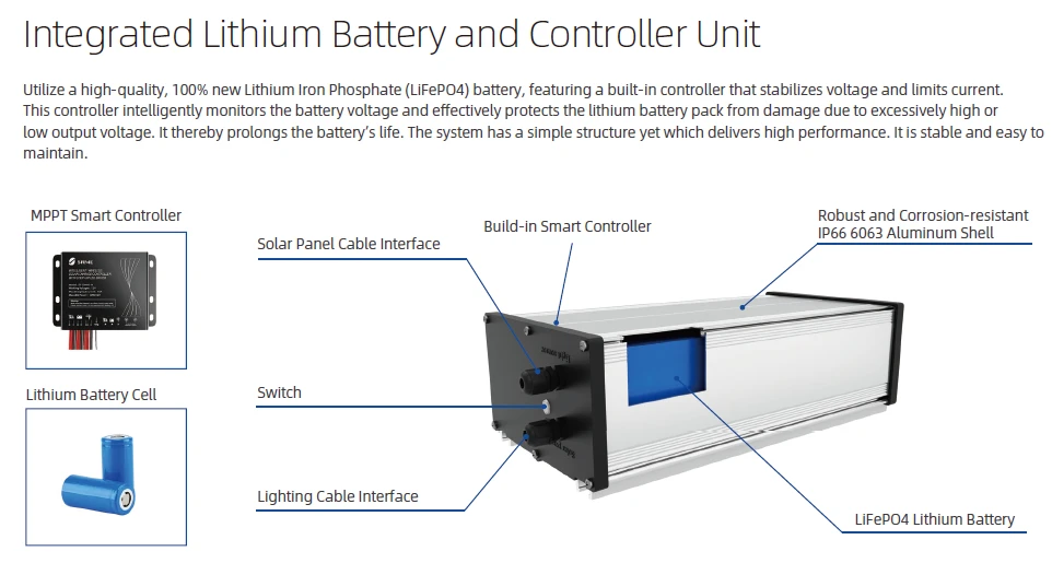 solar street light battery solar street light battery